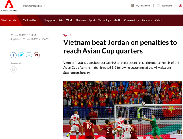 Báo nước ngoài đồng loạt đưa tin Việt Nam vào tứ kết: Rồng vàng Châu Á, sẽ đánh bại Nhật Bản ở Asian Cup - Ảnh 5.