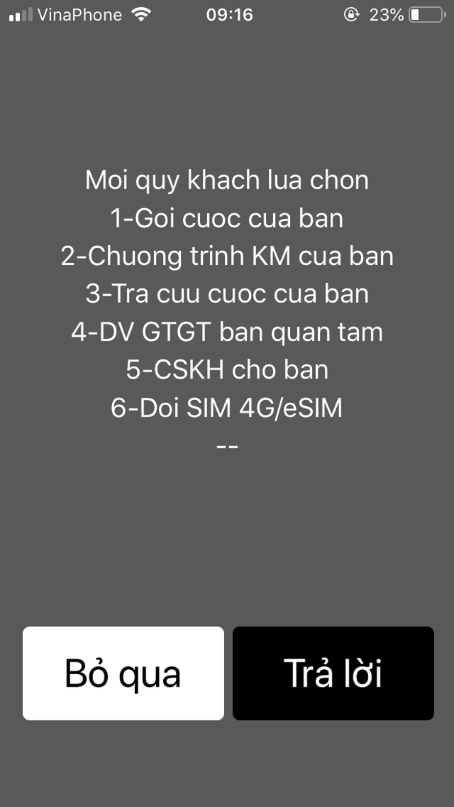 Tùy chọn Đổi eSIM bất ngờ xuất hiện trong menu dịch vụ của nhà mạng VinaPhone, thời điểm triển khai đã đến gần? - Ảnh 1. Tùy chọn Đổi eSIM bất ngờ xuất hiện trong menu dịch vụ của nhà mạng VinaPhone, thời điểm triển khai đã đến gần? - Ảnh 1.