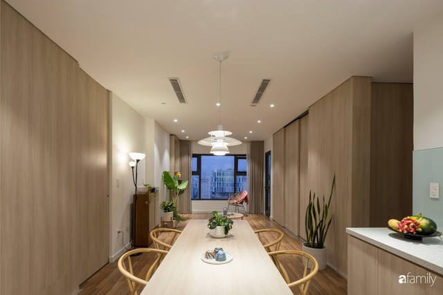 Căn hộ 74m² thoáng rộng nhờ thiết kế không tường ngăn theo phong cách tối giản của cặp vợ chồng trẻ Hà Nội - Ảnh 11.