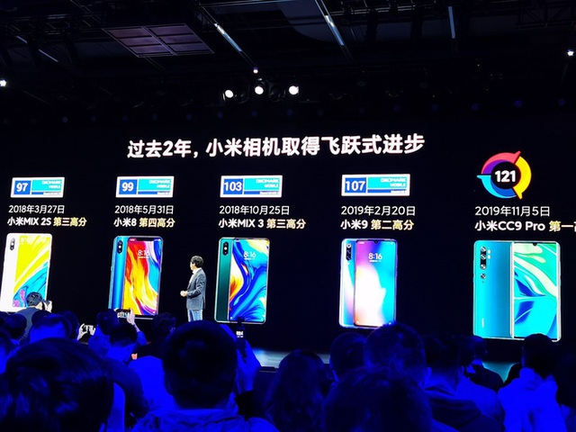 CEO Xiaomi liên tục mang Huawei ra để so sánh trong sự kiện, nhắc nhở kỹ sư hãng nếu không vượt qua được Huawei thì đừng nhận thưởng - Ảnh 2.
