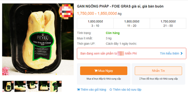 Bị cấm tại Mỹ nhưng về Việt Nam gan ngỗng béo vẫn được bán siêu đắt và nhiều mức giá chênh nhau đến vài trăm nghìn - Ảnh 2.
