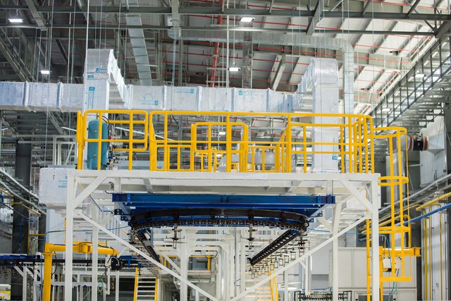 Giải pháp bảo toàn năng lượng bên trong dây chuyền tiên tiến của VinFast - Ảnh 1. Giải pháp bảo toàn năng lượng bên trong dây chuyền tiên tiến của VinFast - Ảnh 1.