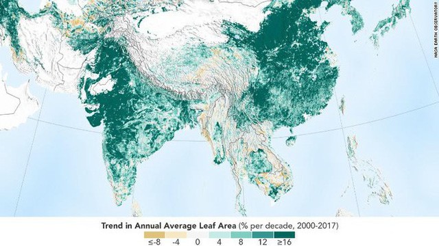 NASA nói chính Trung Quốc và Ấn Độ đang làm hành tinh chúng ta xanh hơn, nhưng thế là chưa đủ - Ảnh 1.