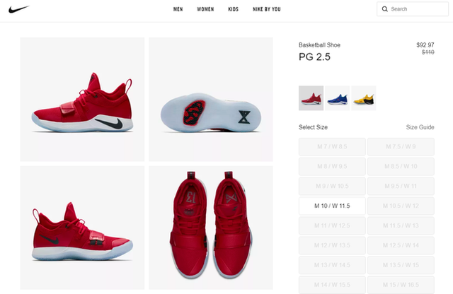Nike ngay lập tức giảm gần 20 USD với mẫu PG 2.5 sau sự cố giày nổ - Ảnh 1.