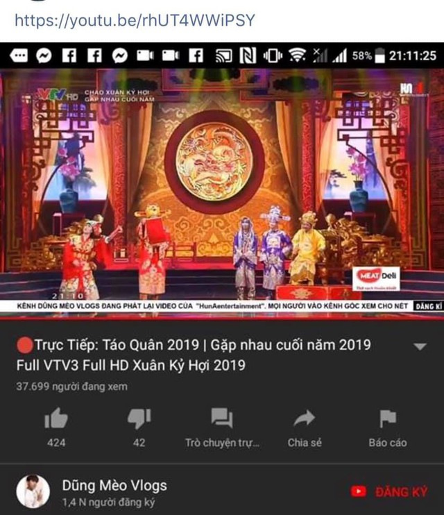 Táo quân 2019 bị vi phạm bản quyền trên YouTube và Facebook - Ảnh 1. Táo quân 2019 bị vi phạm bản quyền trên YouTube và Facebook - Ảnh 1.