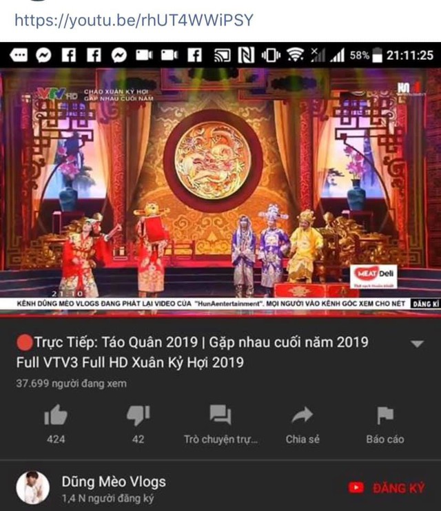 Táo quân 2019 bị vi phạm bản quyền trên YouTube và Facebook - Ảnh 1.