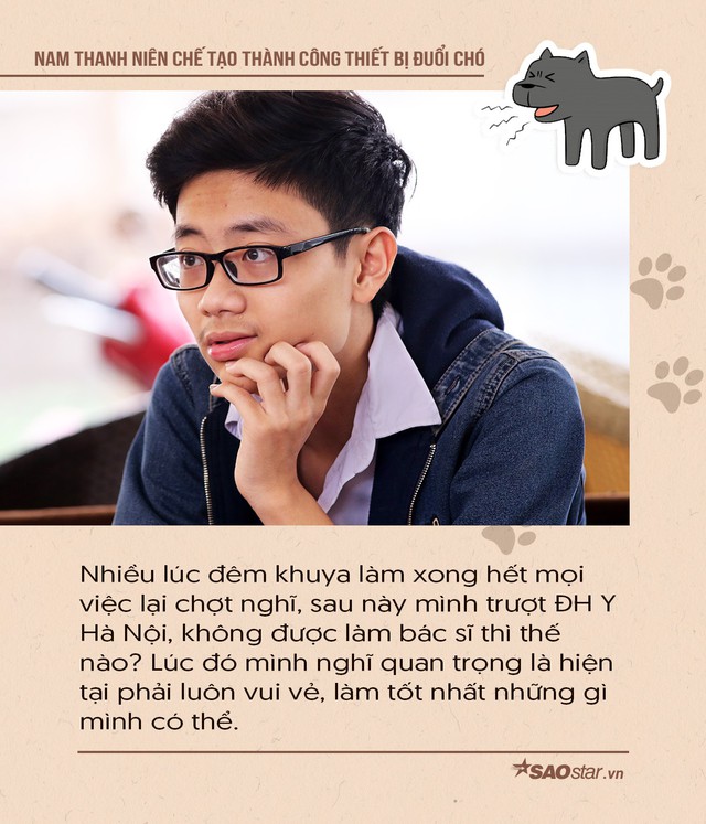 Nam sinh chế tạo thành công máy đuổi chó: Từng đi viện 60 lần/tháng, mơ ước thành bác sĩ - Ảnh 9.