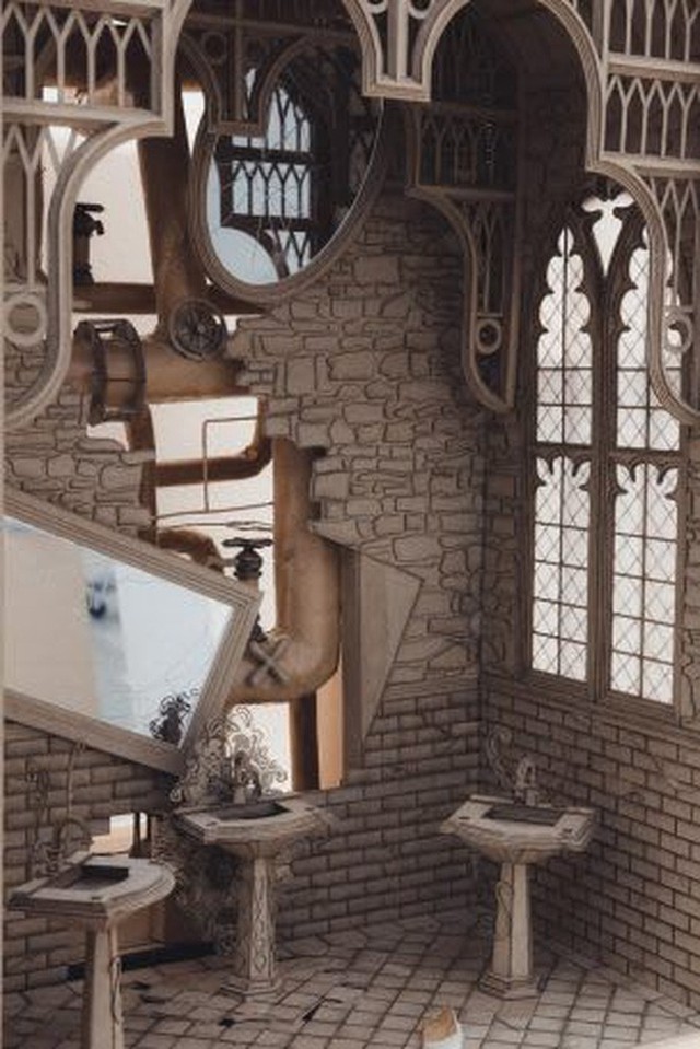 Sinh viên đại học kiến trúc vừa thiết kế lại thế giới Harry Potter, còn đẹp hơn cả phim - Ảnh 8.