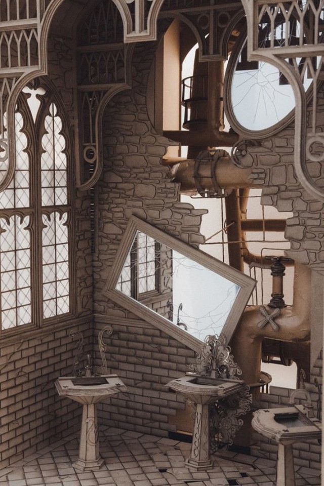 Sinh viên đại học kiến trúc vừa thiết kế lại thế giới Harry Potter, còn đẹp hơn cả phim - Ảnh 9.