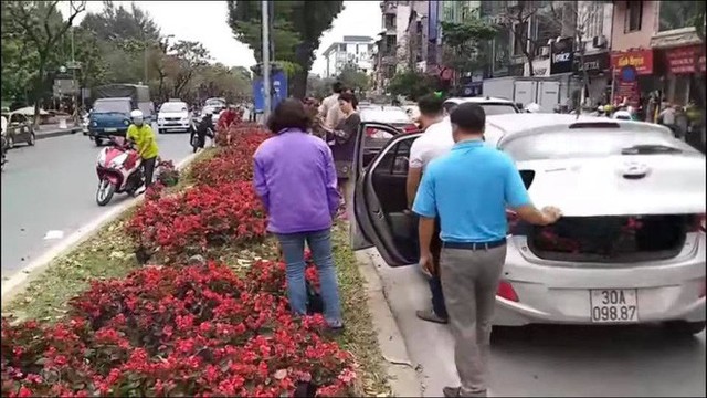 Lãnh đạo cty cây xanh đề nghị trích xuất camera tìm những người đánh ô tô hôi hoa ở đường Kim Mã - Ảnh 1.