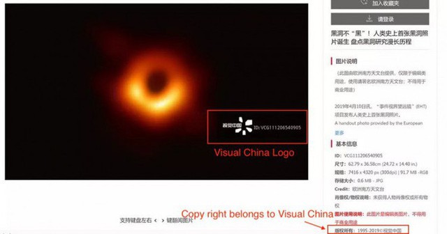 Một công ty Trung Quốc tự dưng đòi thu tiền bản quyền hình ảnh Hố đen, gặp ngay quả báo - Ảnh 1.