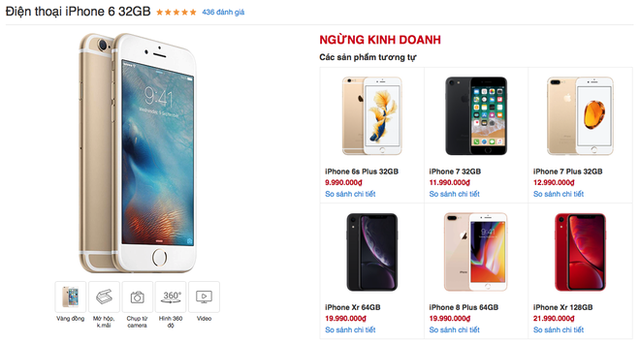 iPhone 6 cuối cùng cũng bị khai tử tại Việt Nam sau hơn 4 năm mở bán tới nay - Ảnh 1.