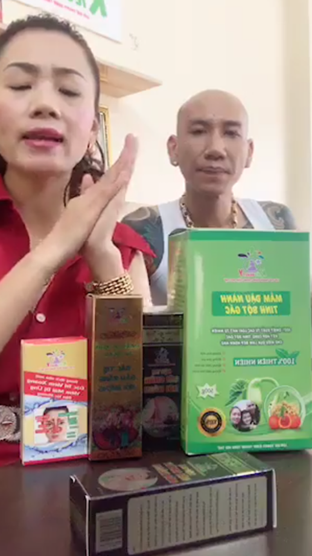 Vợ chồng ca sĩ Phú Lê bị điều tra vì quảng cáo thuốc không giấy phép với tác dụng... trên trời - Ảnh 1.