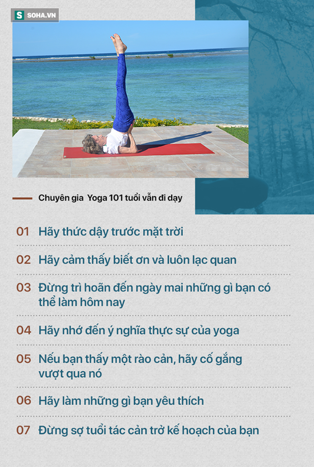  Chuyên gia Yoga 101 tuổi: 7 bí mật để lão hóa đi một cách duyên dáng, khỏe mạnh, lạc quan - Ảnh 2.