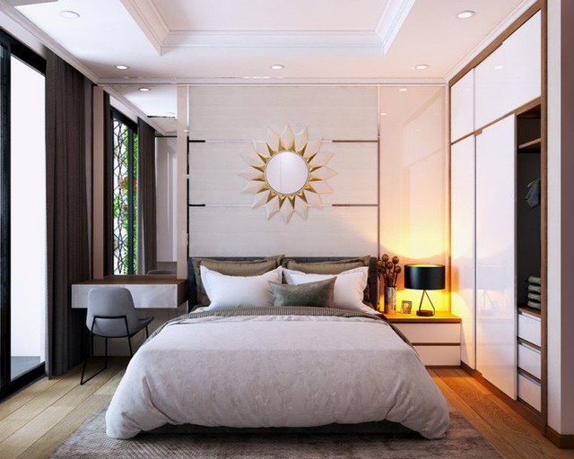 Tư vấn thiết kế phòng ngủ dành cho người chuẩn bị kết hôn rộng 18m² với chi phí khá hợp lý - Ảnh 5.
