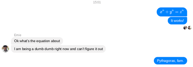 Người yêu Toán nên biết: Facebook Messenger đã cho phép soạn thảo các công thức toán học cơ bản - Ảnh 1.