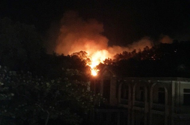 Đang cháy dữ dội rừng thông tại Hà Tĩnh, khẩn cấp di dời hơn 80 hộ dân - Ảnh 2.