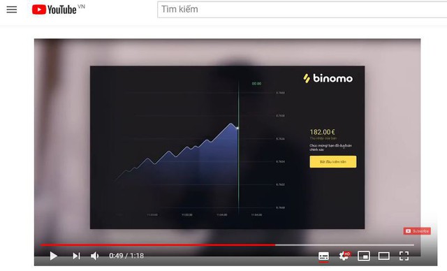 Bị Google cấm, quảng cáo của Binomo vẫn tràn lan trên Youtube - Ảnh 2.