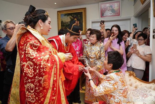 Choáng với sính lễ toàn vàng ròng trong đám cưới con gái ‘vua sòng bạc Macau’ - Ảnh 3.