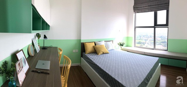 Căn hộ 96m² trên tầng 32 ở Hà Nội đơn giản nhưng vẫn hút ánh nhìn nhờ cách phối màu trẻ trung - Ảnh 14. Căn hộ 96m² trên tầng 32 ở Hà Nội đơn giản nhưng vẫn hút ánh nhìn nhờ cách phối màu trẻ trung - Ảnh 14.
