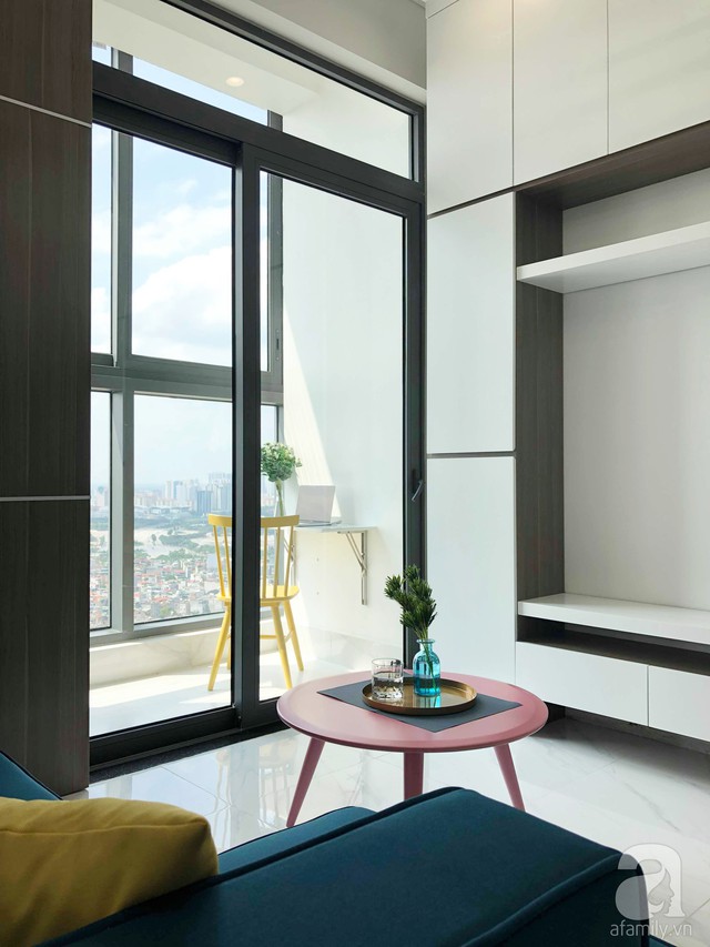 Căn hộ 96m² trên tầng 32 ở Hà Nội đơn giản nhưng vẫn hút ánh nhìn nhờ cách phối màu trẻ trung - Ảnh 5. Căn hộ 96m² trên tầng 32 ở Hà Nội đơn giản nhưng vẫn hút ánh nhìn nhờ cách phối màu trẻ trung - Ảnh 5.