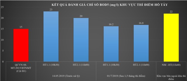 Nghìn m2 hồ Tây quây tôn bạt, màu nước khác lạ nhờ công nghệ Nhật - Ảnh 8.