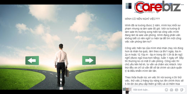 Chuyện nghề sales: Chế độ lương nhập nhằng, team leader toàn người nhà, sếp lạm quyền, tôi có nên nghỉ việc? - Ảnh 1. Chuyện nghề sales: Chế độ lương nhập nhằng, team leader toàn người nhà, sếp lạm quyền, tôi có nên nghỉ việc? - Ảnh 1.