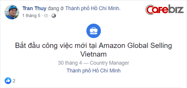 Amazon đã chính thức lập công ty tại Việt Nam, Giám đốc là sếp cũ của Alibaba - Ảnh 2.