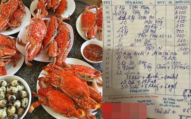 Nhà hàng ở Đà Nẵng cắt cổ khách với hóa đơn hải sản 85 triệu, khách kêu la liền bị bắt bẻ phải 90 triệu mới đúng, vì thiếu 4 triệu tiền cua - Ảnh 3.