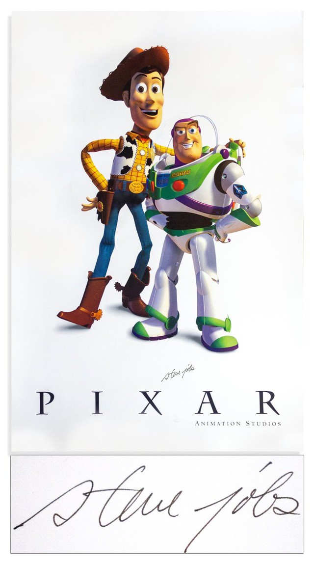 Áp phích Toy Story có chữ ký của Steve Jobs được bán đấu giá 25 nghìn USD - Ảnh 1.