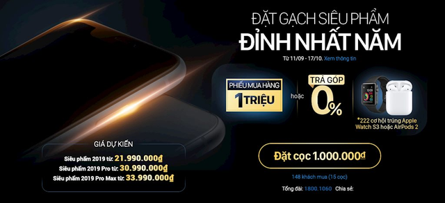 Nhà bán lẻ tại Việt Nam bắt đầu cho đặt trước iPhone 11 - Ảnh 1.