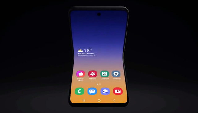 Smartphone màn hình gập vỏ sò của Samsung sẽ có tên là Galaxy Bloom, lấy cảm hứng thiết kế từ hộp phấn trang điểm - Ảnh 1.