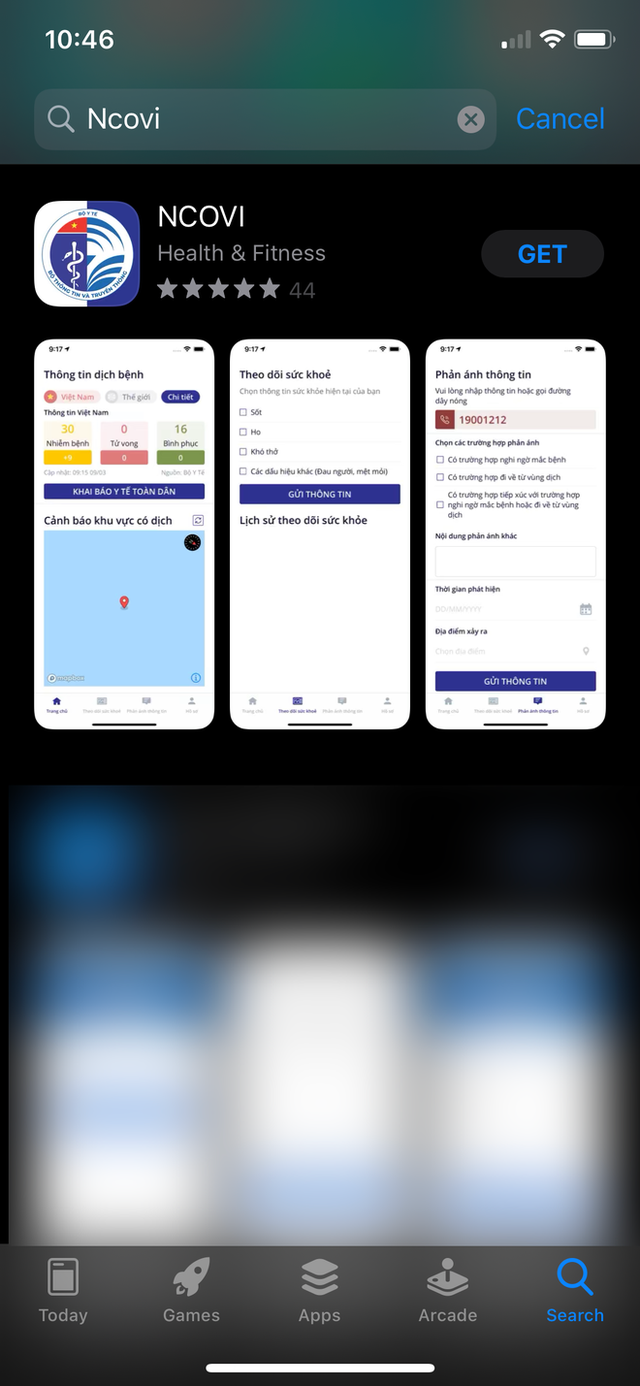 Ứng dụng NCOVI khai báo y tế toàn dân chính thức có mặt trên iOS - Ảnh 2.