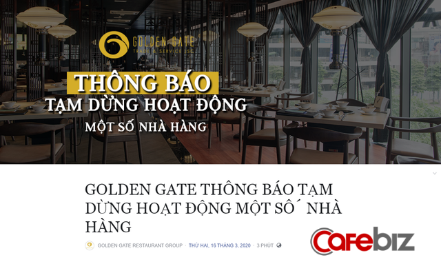 Doanh thu giảm chục tỷ đồng, đóng 30 nhà hàng, đến đại gia Golden Gate cũng đau đầu vì cơn địa chấn Covid-19, tương lai ngành F&B Việt Nam sẽ ra sao? - Ảnh 1.