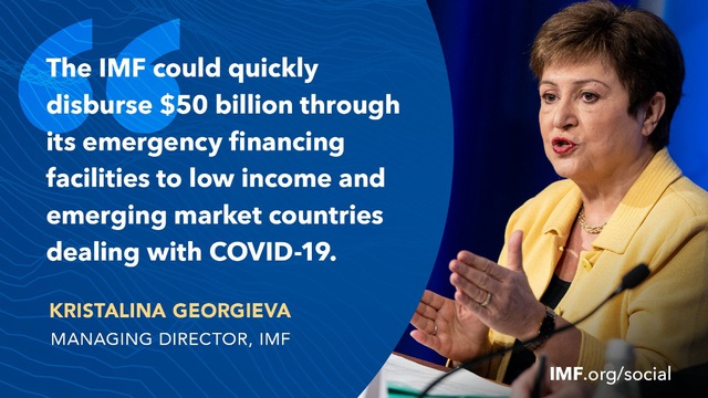 IMF tung gói hỗ trợ 50 tỷ USD hỗ trợ các quốc gia bị ảnh hưởng bởi Covid-19, giảm dự báo tăng trưởng kinh tế thế giới - Ảnh 4.
