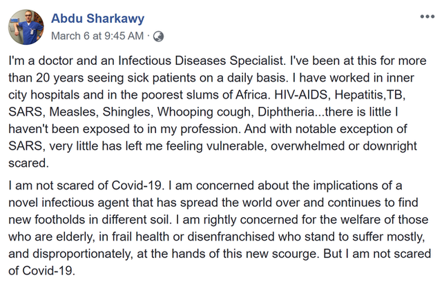  Chia sẻ gây chấn động của vị bác sĩ không sợ COVID-19 về những điều đáng sợ hơn cả dịch bệnh - Ảnh 1.