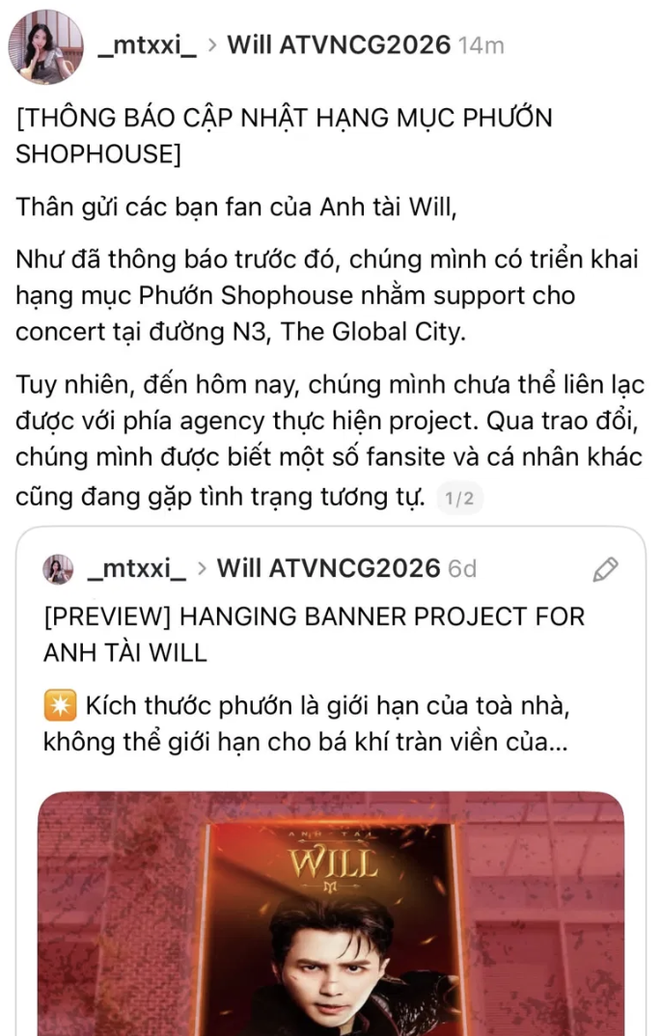 Náo loạn khắp Threads: Hơn 20 dự án cờ phướn fan làm ủng hộ concert ATVNCG đổ bể trước giờ G: Lỗ hổng của nền kinh tế "tiếp ứng"  - Ảnh 3.