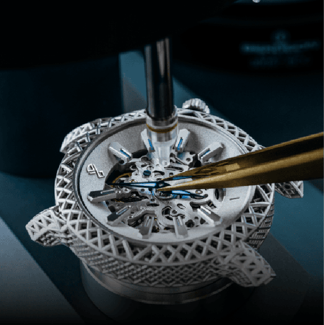 Parivas Exo.1: Chiếc đồng hồ đầu tiên trên thế giới được in 3D thành khối kim loại nguyên vẹn duy nhất - Ảnh 4.
