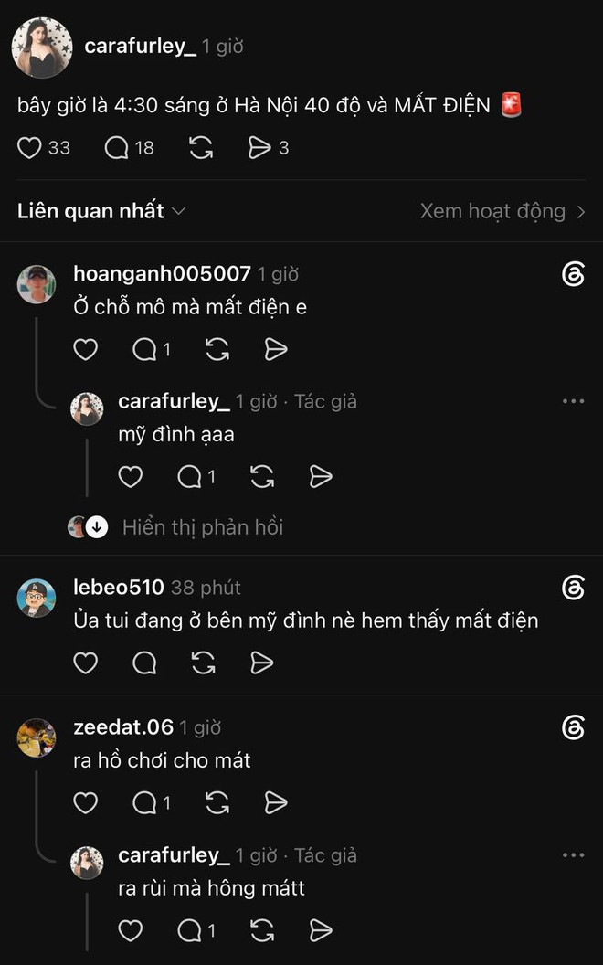 Mất điện Hà Nội đêm 25 / 5: Nhiệt độ 40 độ , cư dân không ngủ - Ảnh 2.