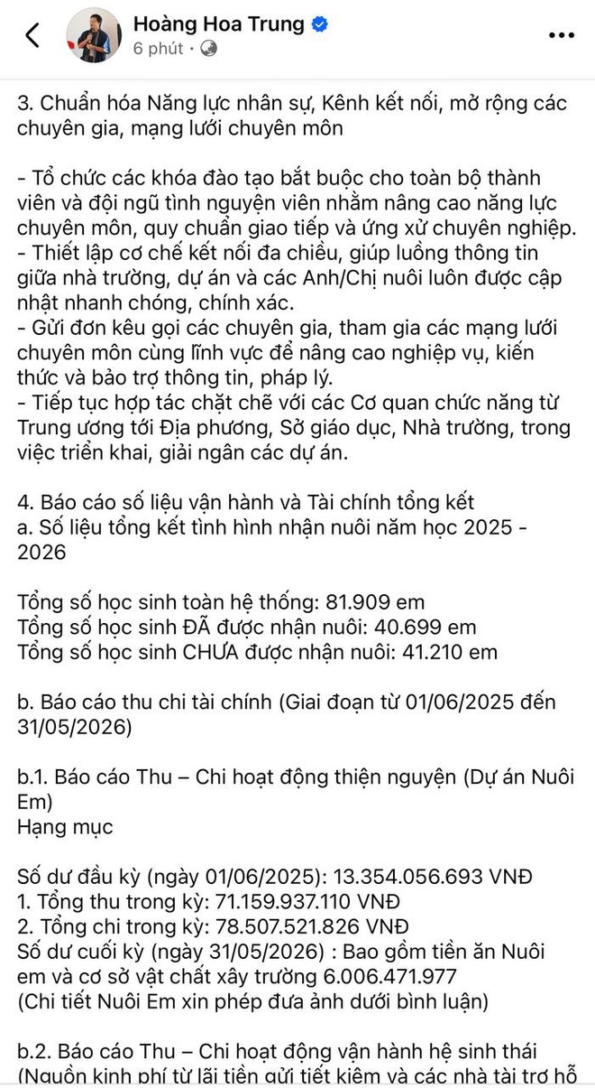 Sau gần nửa năm im lặng, Hoàng Hoa Trung lên tiếng xin lỗi về dự án Nuôi em - Ảnh 4.