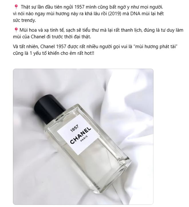 Cõi mạng rần rần truy lùng chai "nước hoa chiêu tài" mang tên 1957: Chanel không tốn một đồng quảng cáo, doanh số vẫn tăng 8% - Ảnh 7.