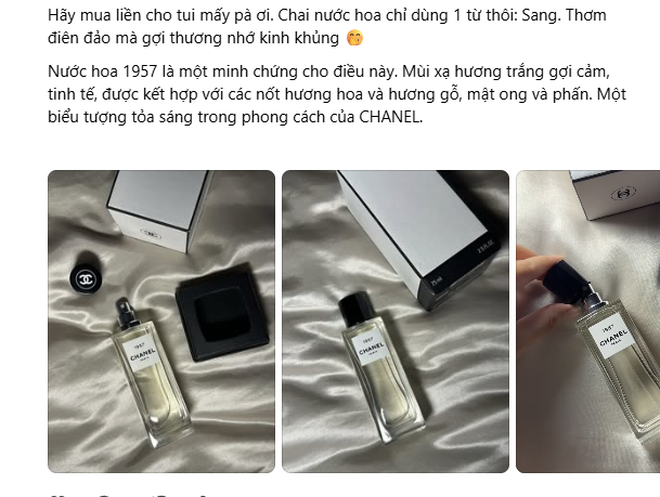 Cõi mạng rần rần truy lùng chai "nước hoa chiêu tài" mang tên 1957: Chanel không tốn một đồng quảng cáo, doanh số vẫn tăng 8% - Ảnh 6.