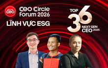 Vinh danh Top 36 Next Gen CEO 2025 khối ESG: Những nhà lãnh đạo chọn con đường phát triển bền vững