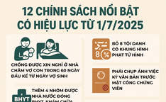 12 chính sách nổi bật có hiệu lực từ 1/7