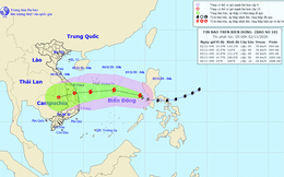 Bão Goni đã vào Biển Đông, thành bão số 10 mạnh cấp 9, giật cấp 12
