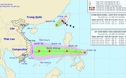 Bão số 11 vừa suy yếu, lại xuất hiện 1 áp thấp nhiệt đới tiến vào Biển Đông