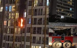Hà Nội: Cháy ban công căn hộ tầng 19 chung cư trong đêm, nghi xuất phát từ cục nóng điều hoà