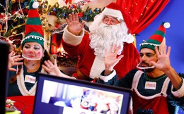 Ông già Noel làm sứ mệnh phát quà... online
