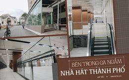 Ga ngầm Metro đầu tiên được hoàn thành ở Sài Gòn: Ngỡ như “thiên đường” dưới lòng đất, thiết kế theo kiến trúc của Nhà hát Thành phố