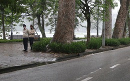 Ngày thứ 3 'cách ly toàn xã hội', hồ Hoàn Kiếm vắng bóng người tập thể dục